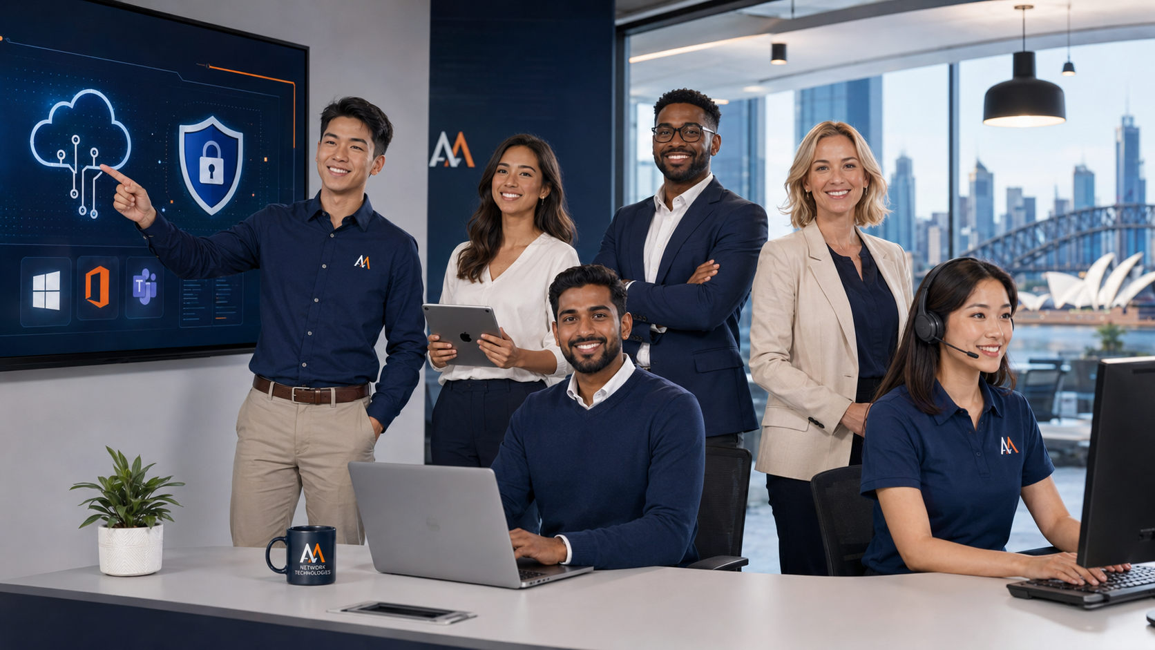 The AA Network Technologies team in the Sydney CBD office